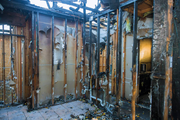 Professional Fire Damage Removal technician working in Mamou, LA
